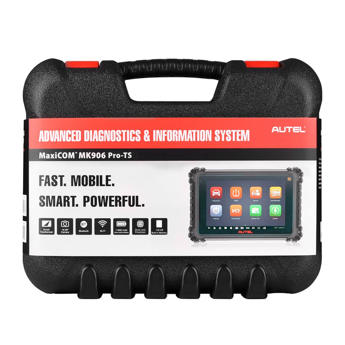 Autel MaxiCOM MK906 Pro-TS / MK906S Pro-TS Full Kit with Autel MV108S & BT506, Full TPMS Functions, Advanced ECU Coding, Bi-Directional Control, Auto Scan 2.0, 36+ Services, Plus 4PCS Metal MX-Sensor & 4PCS Rubber MX-Sensor