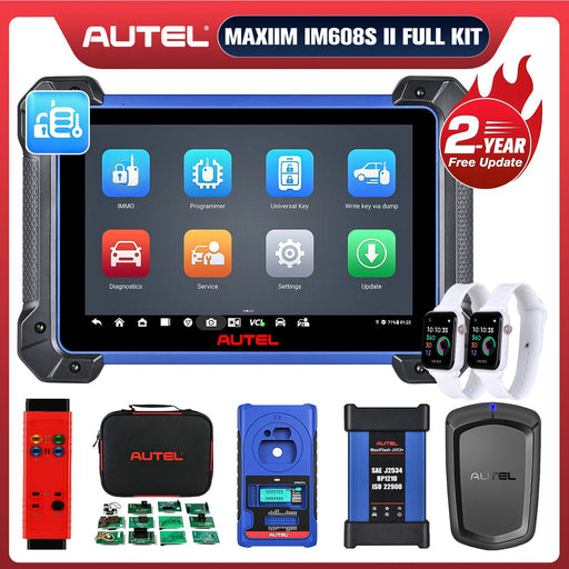 Autel MaxiIM IM608S II Full Kit Plus IMKPA Accessories with 2 Free OTOFIX Watches