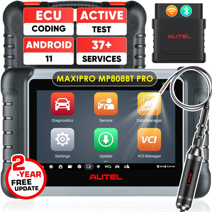 【2-Year Free Update】Autel MaxiPRO MP808BT PRO Wireless Diagnostic Scanner, Bi-Directional Control, Upgrade Ver. of MP808/MP808BT