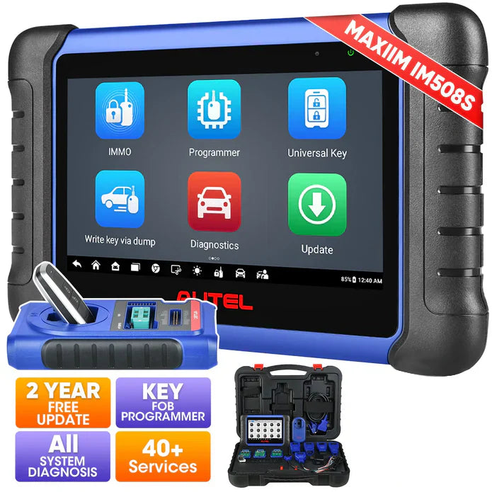 【2-Year Free Update】Autel MaxiIM IM508S PRO Automotive Key Programming Tool Comes with The XP400 PRO, OE-Level All Systems Diagnostics, 3000+ Active Tests, 40+ Service, Upgrade of IM508S