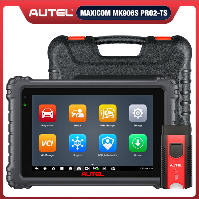 MaxiCOM MK906S Pro2-TS / MK906 Pro2-TS Autel Scanner with TPMS Functions ECU Coding, Bi-directional Control, Upgraded MK906Pro TS / MK906S Pro TS