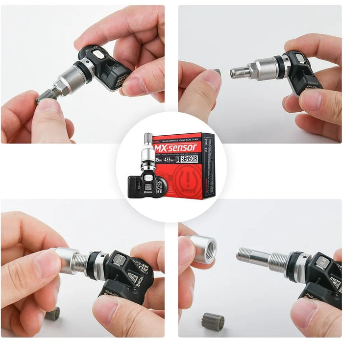 50pcs Autel TPMS MX-Sensor 315MHz & 433MHz 2in1 Tire Pressure Sensors Winter Tire Exchange Universal Clamp In