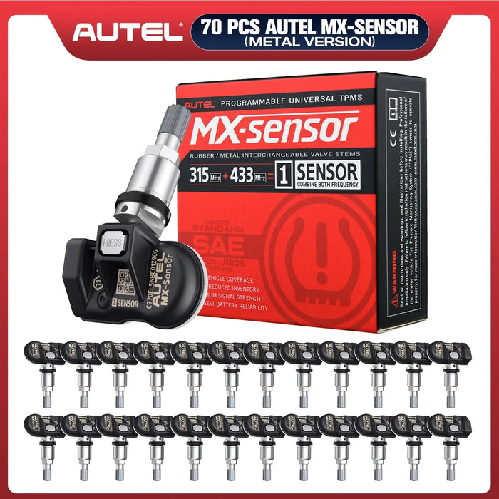 Autel TPMS MX-Sensor 315MHz & 433MHz 2in1 Tire Pressure Sensors Summer Tire Exchange Universal Clamp In
