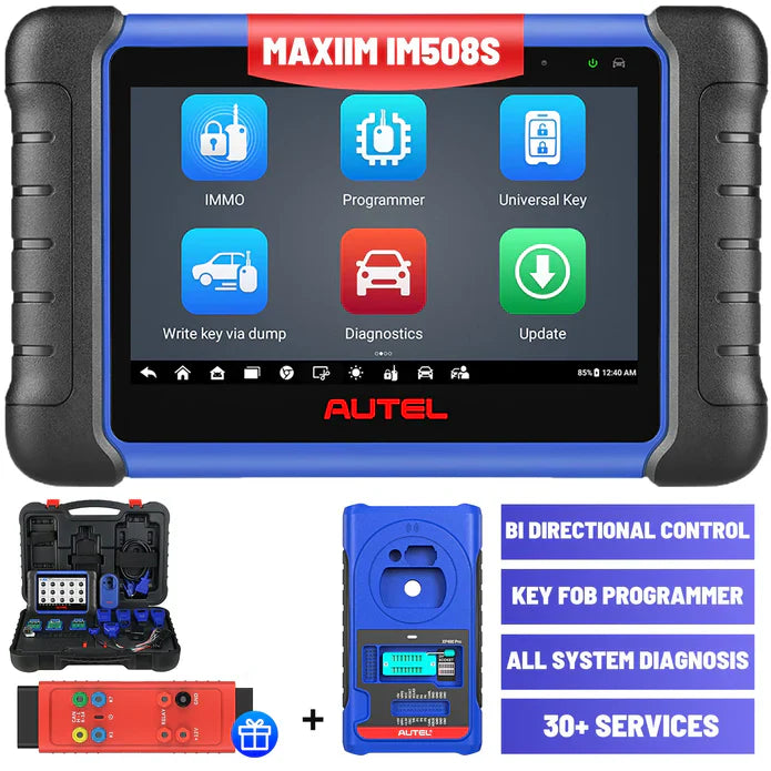 Autel MaxiIM IM508S Key Fob Programming Tool with XP200 Programmer, All System Diagnostic Scan, 30+ Service, 2025 Upgraded IM508, and Free G-BOX3
