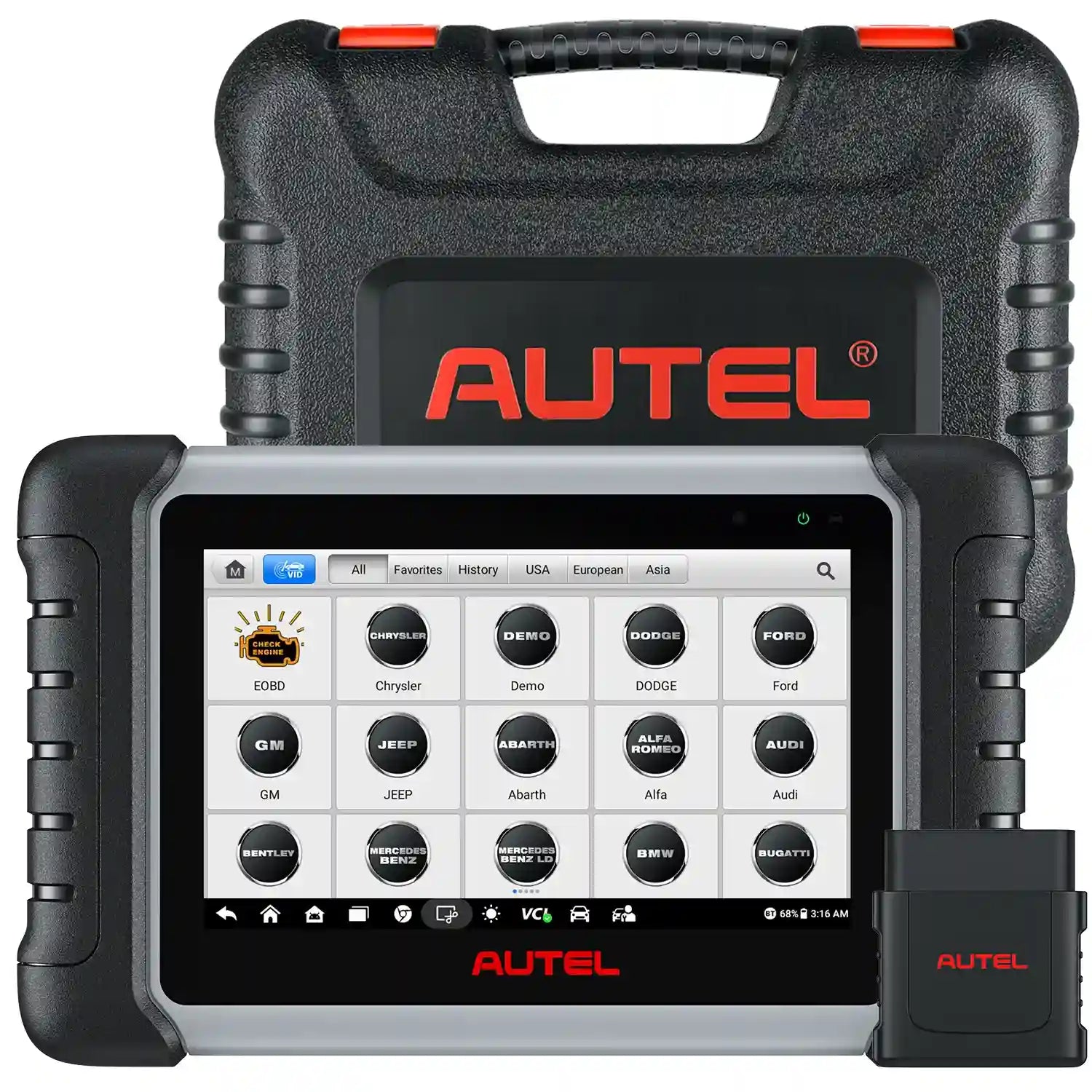 AUTEL MK808BT PRO CAR COVERAGE