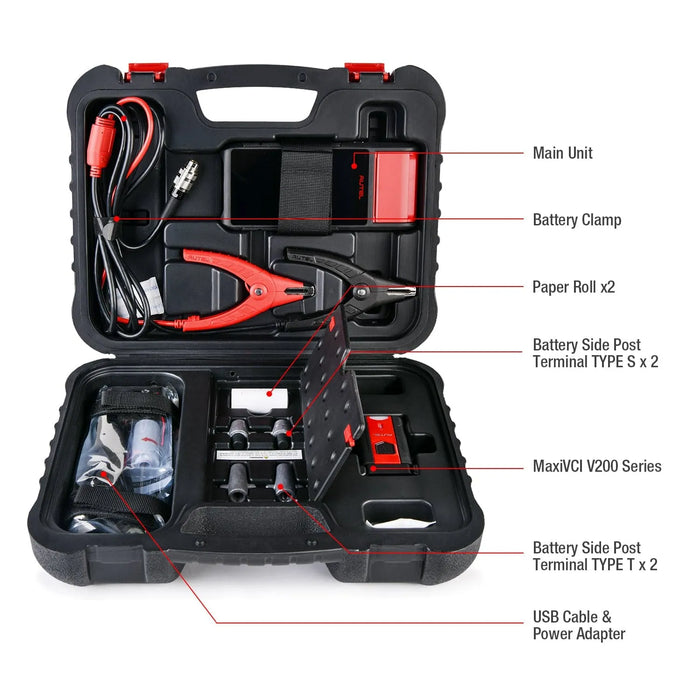 Autel MaxiBAS BT608 BTAK Car Battery Tester & Electrical System Diagnostic Tool with Battery Tester Accessory Kit