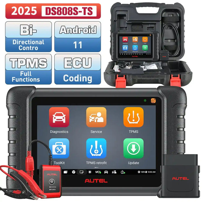 Autel MaxiDas DS808S-TS Wireless TPMS Diagnostic Tool, Complete TPMS Programming, OE-Level All Systems Diagnosis, 30+ Services, Upgraded of MP808S/ DS808TS/MP808TS