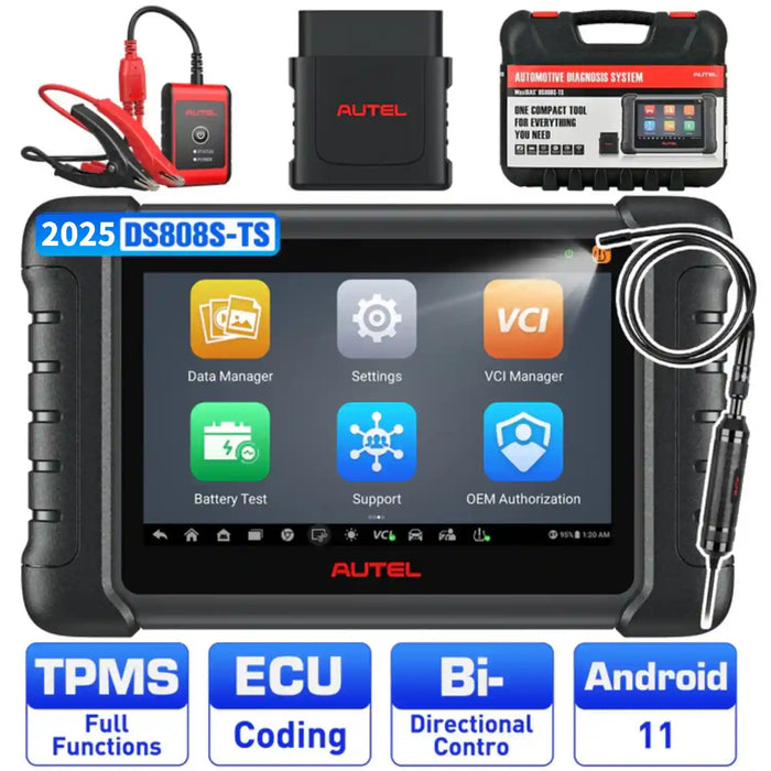 Autel MaxiDas DS808S-TS Wireless TPMS Diagnostic Tool, Complete TPMS Programming, OE-Level All Systems Diagnosis, 30+ Services, Upgraded of MP808S/ DS808TS/MP808TS
