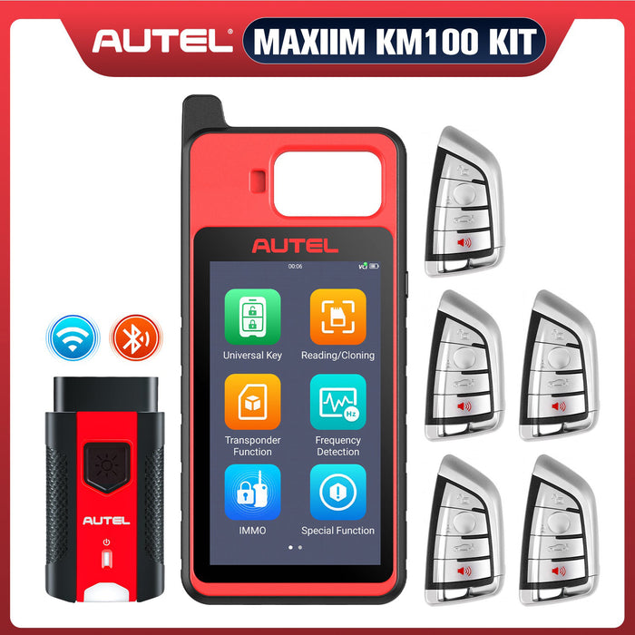 Autel MaxiIM KM100 Auto Key IMMO Universal Key Generator Kit with 5pcs Razor IKEY