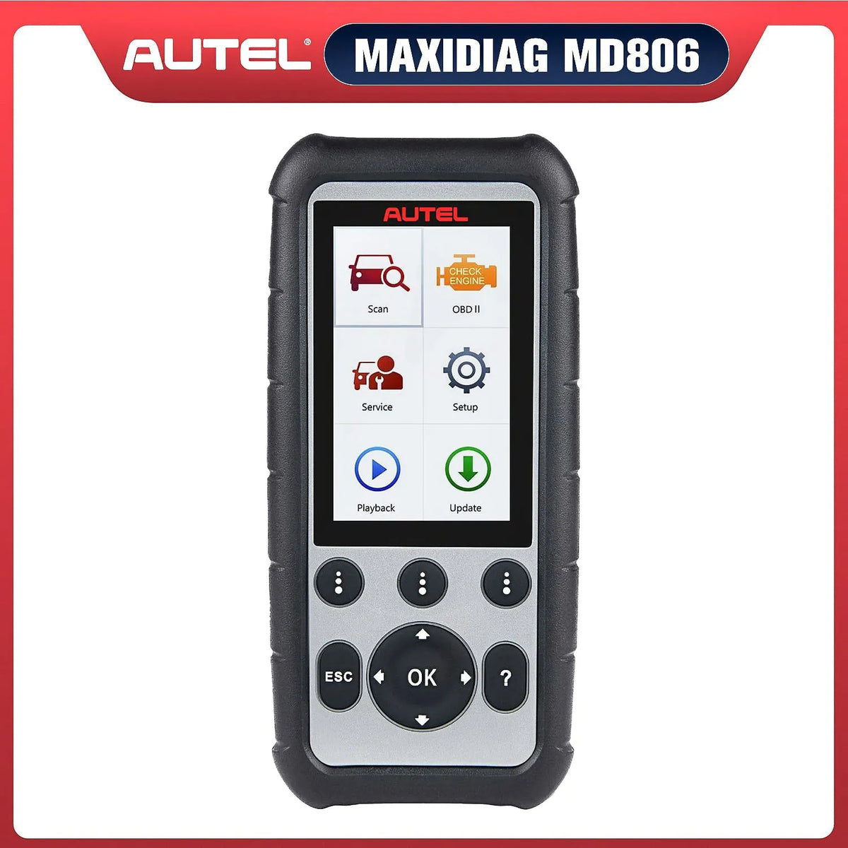 AUTEL MaxiDiag MD806 故障診断機 スキャンツール Autel MaxiDiag MD806 Diagnostic Tool Free Shipping — OBDPRICE
