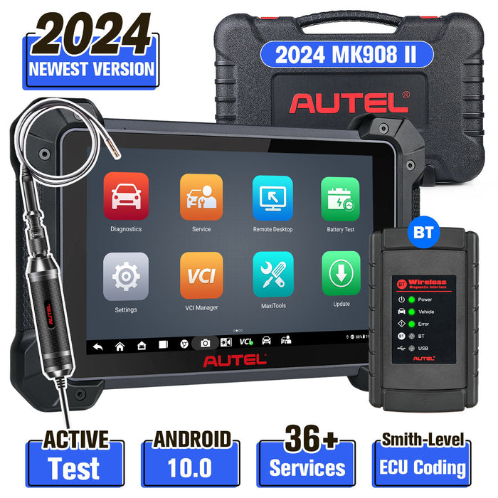 Autel MaxiCOM MK908 II OE-Level Full Systems Automotive Diagnostic Tool, Support Active Test, Upgraded Version of Autel MK908/MS908