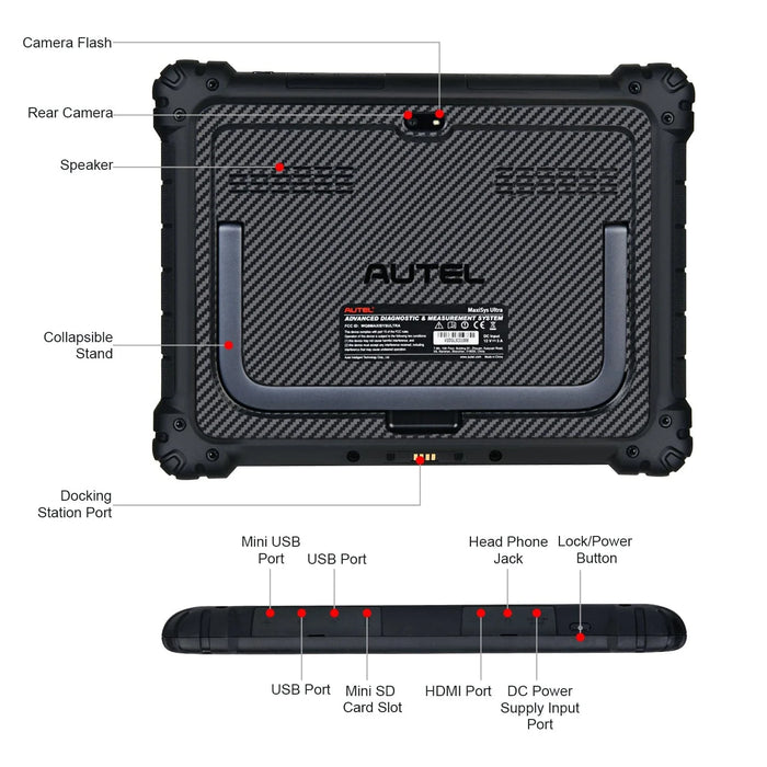 Autel Maxisys Ultra 2025 Top Intelligent Diagnostic Tool with 5-in-1 VCMI, Topology Map, 40+ Services, ECU Programming & Coding (Upgraded Ver. of MS919/ MS909/ Elite II), Limited-time Free MSOAK Scope