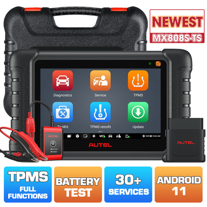 Autel MaxiCheck MX808S-TS Car Scanner, 2025 Bi-directional Tool with 30+ Service, Updated of MX808TS/MX808S/MK808TS