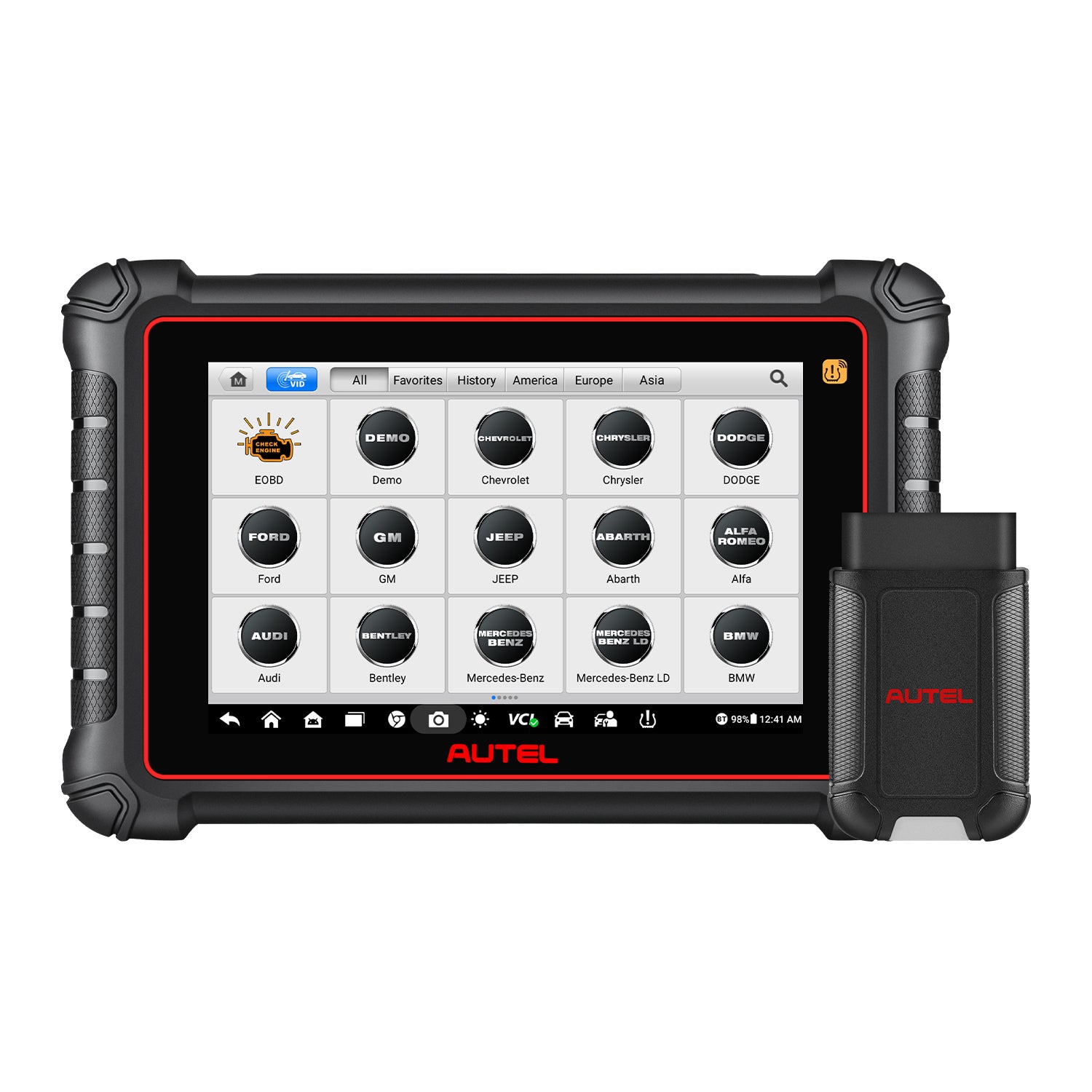 Autel MaxiCOM MK900TS Wireless TPMS Diagnostic Scanner with Android 11.0, Full TPMS Functions, All Systems Diagnostics, Bi-Directional Control, Support DoIP/CAN FD Protocols, 40+ Services, Upgraded of MK808TS