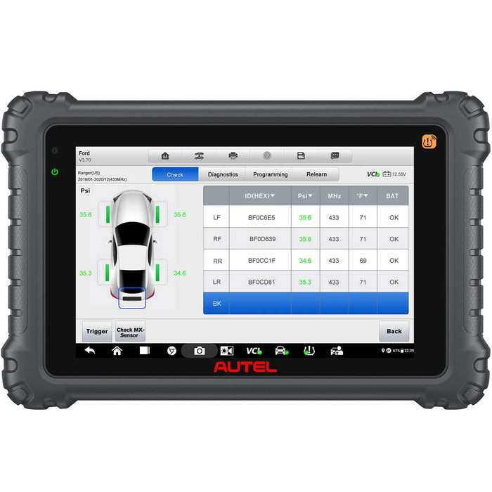 Autel MaxiCOM MK906 Pro2-TS / MK906S Pro2-TS Full Kit with Autel MV108S & BT506, Full TPMS Functions, Advanced ECU Coding, Bi-Directional Control, Auto Scan 2.0, 36+ Services, Plus 4PCS Metal MX-Sensor & 4PCS Rubber MX-Sensor