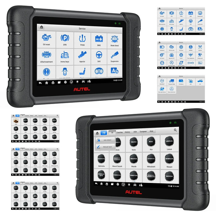 Autel MaxiCheck MX808S with MV108S, Same as MK808S/MK808Z, Bi-Directional Control Scanner with 2025 Newest 36+ Services, All Systems Diagnosis, and Active Test [Upgraded of MX808/MK808]