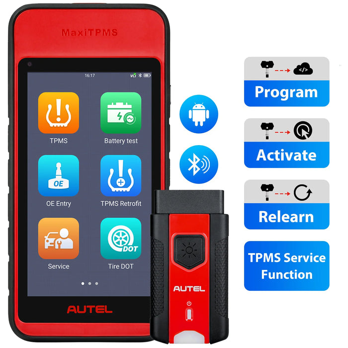 Autel ITS600 & TBE200 Combo Kit – TPMS Programming Tool for All Sensors, Full TPMS Diagnostics, Tire Tread & Brake Disc Wear Scanner