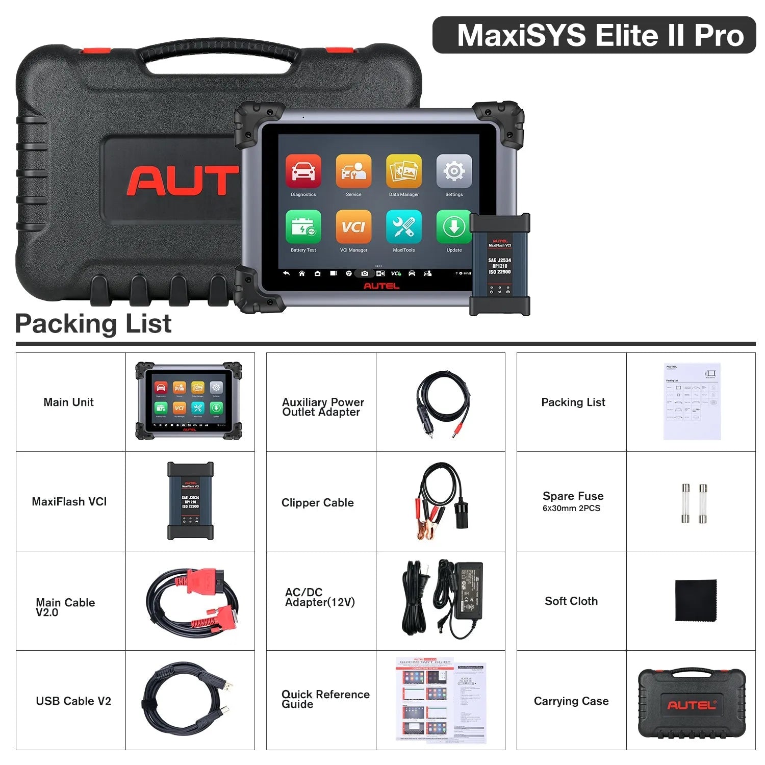 【2-Year Free Update】Autel Maxisys Elite II Pro Diagnostic Tool, ECU Programming&Coding,  Auto Scan 2.0, Full-System Dignostics, Bi-Directional Controls Scanner With MaxiFlash VCI, 38+ Services, Upgrade Of Maxisys Elite/Elite II/MS908 PRO