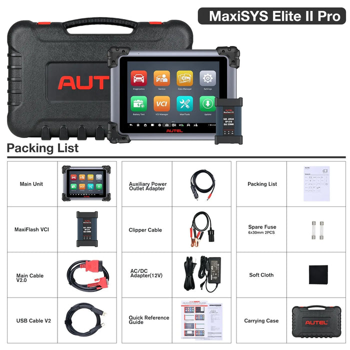 【2-Year Free Update】Autel Maxisys Elite II Pro Automotive Diagnostic Tool Bi-Directional Scanner With MaxiFlash VCI, ECU Programming & Coding, Auto Scan 2.0, 38+ Services,  Upgrade Of Maxisys Elite/Elite II/MS908 PRO
