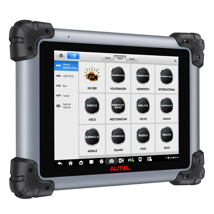 Autel Maxisys MS908CV II 2025 Heavy Duty Truck Scanner with J2534 ECU Programming, Diesel & Gasoline Scan Tool, Advanced ECU Coding, All System Diagnosis, Active Test, 64+ Service, Upgraded Ver. Of MS908CV