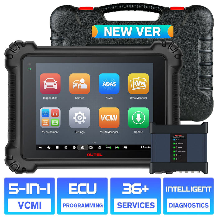 Autel Maxisys MS919 Automotive Diagnostic Scanner with Topology Module Mapping and 5-in-1 VCMI, ECU Programming & Coding, Same as MS Ultra (Upgraded of MS909/ Elite II)