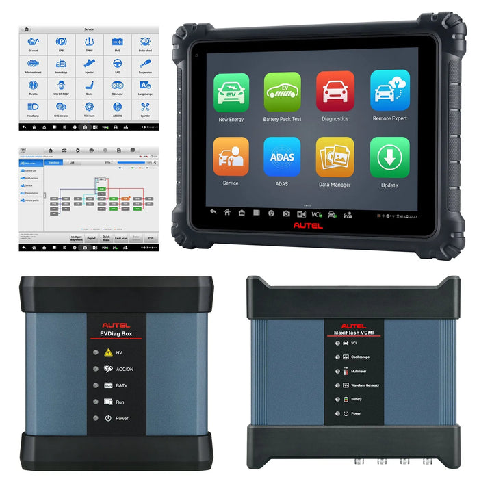 Autel Maxisys Ultra EV (Global Version) Electric Car Diagnostic Scanner, High-Voltage System Diagnose & Battery Pack Test, Online ECU Programming / Coding, Topology Map, 40+ Services, Limited-time Free MSOAK Scope