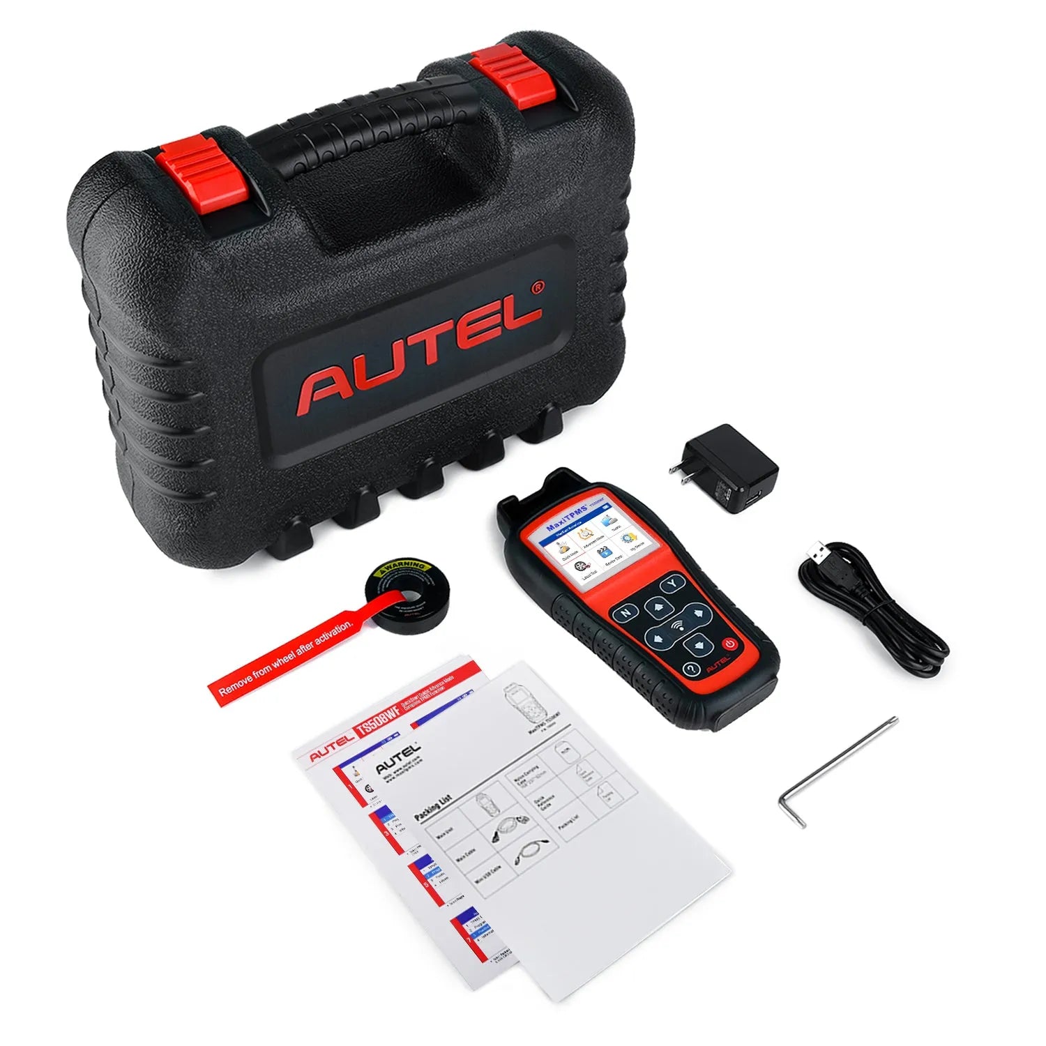 Autel MaxiTPMS TS508WF Advanced TPMS Service Tool With Wi-Fi Updates, Program MX-Sersors 315/433MHz, Relearn/Activate All Sensors