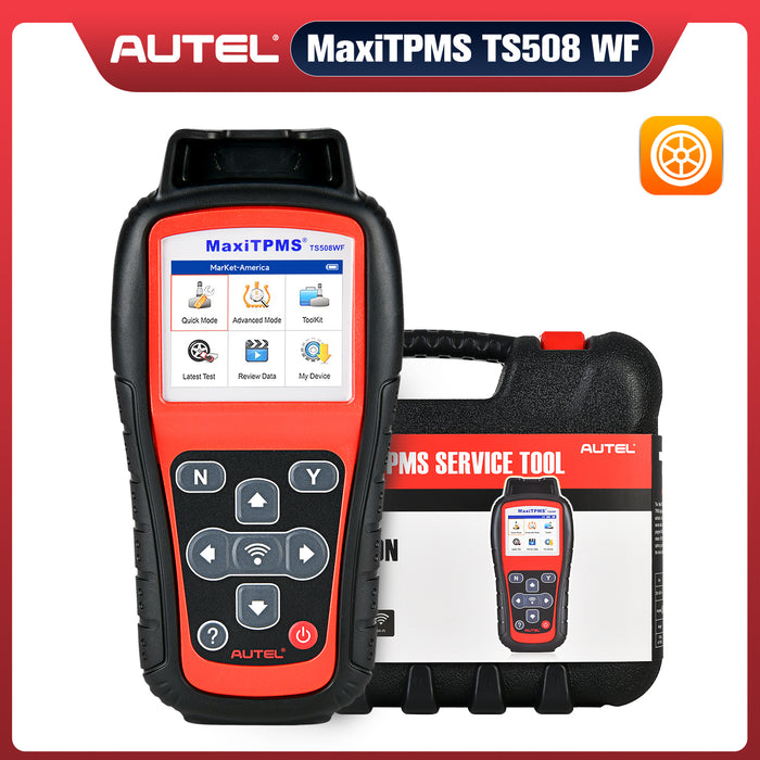 Autel MaxiTPMS TS508WF Advanced TPMS Service Tool With Wi-Fi Updates, Program MX-Sersors 315/433MHz, Relearn/Activate All Sensors