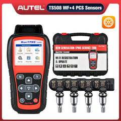 Autel MaxiTPMS TS508WF Kit WiFi TPMS Programming Tool With 4 PCS MX-Sensors, Activate/Relearn/Reset/Diagnosis All Sensors, Program MX-Sensors (315/433MHz)
