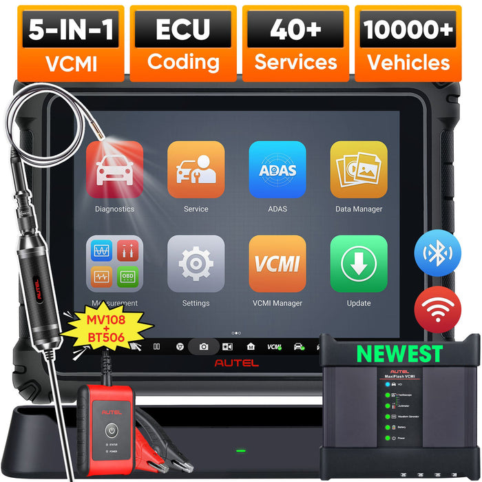 Autel Maxisys Ultra 2025 Top Intelligent Diagnostic Tool with 5-in-1 VCMI, Topology Map, 40+ Services, ECU Programming & Coding (Upgraded Ver. of MS919/ MS909/ Elite II)