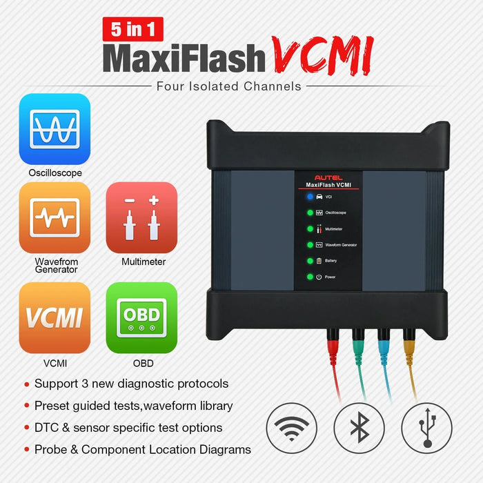 Autel Maxisys Ultra 2025 Top Intelligent Diagnostic Tool with 5-in-1 VCMI, Topology Map, 40+ Services, ECU Programming & Coding (Upgraded Ver. of MS919/ MS909/ Elite II), Limited-time Free MSOAK Scope