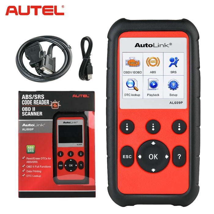 Autel AutoLink AL609P OBD2 Code Reader ABS Airbag Scan Tool