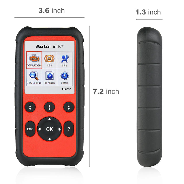 Autel AutoLink AL609P OBD2 Code Reader ABS Airbag Scan Tool