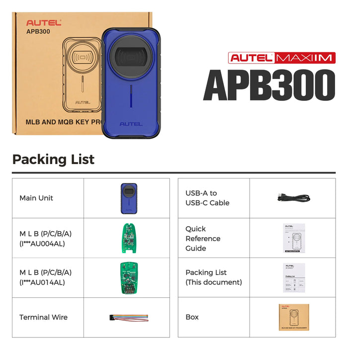 Autel MaxiIM APB300 Key Programmer For Volkswagen Group MLB And MQB Vehicles,Compatible with Autel MaxiIM IM508, IM508S, IM608, IM608S II, IM608 PRO II tablets