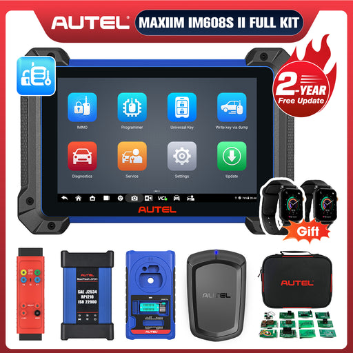 Autel MaxiIM IM608S II Full Kit Plus IMKPA Accessories with 2 Free OTOFIX Watches