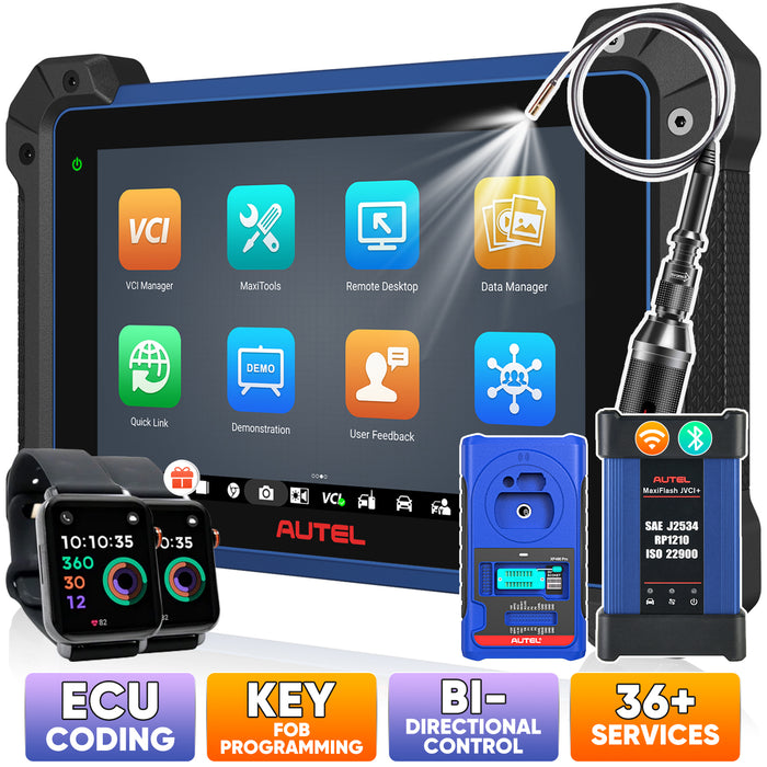 Autel MaxiIM IM608S II / IM608 PRO II Automotive All-In-One Key Programming Tool with Free OTOFIX Watch, Top IMMO Functions, Advanced ECU Coding, No IP Limitation, Upgrade of IM608 PRO/IM608/IM508