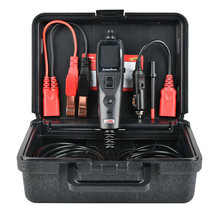 Autel PowerScan PS100 Circuit Tester-Black, Power Circuit Probe Tool, 12-24V Electrical Short Open Breaker Circuit Finder, AC/DC Current Resistance, Duty Cycle, & 20FT Extension Cord, for 99% Cars