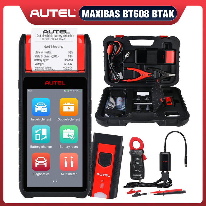 Autel MaxiBAS BT608 BTAK Car Battery Tester & Electrical System