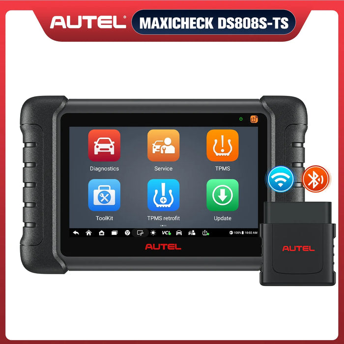 Autel MaxiDas DS808S-TS Wireless TPMS Diagnostic Tool, Complete TPMS Programming, OE-Level All Systems Diagnosis, 30+ Services, Upgraded of MP808S/ DS808TS/MP808TS