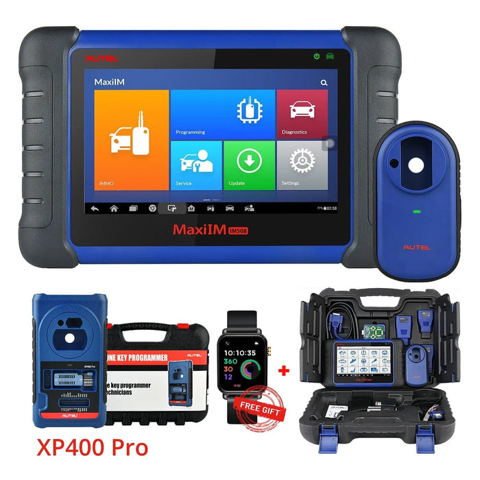 【2-Year Free Update】Autel MaxiIM IM508 2025 Latest Key FOB Programming Tool with XP200 Programmer, All System Diagnostic Scan, 20+ Service, and Free OTOFIX Watch