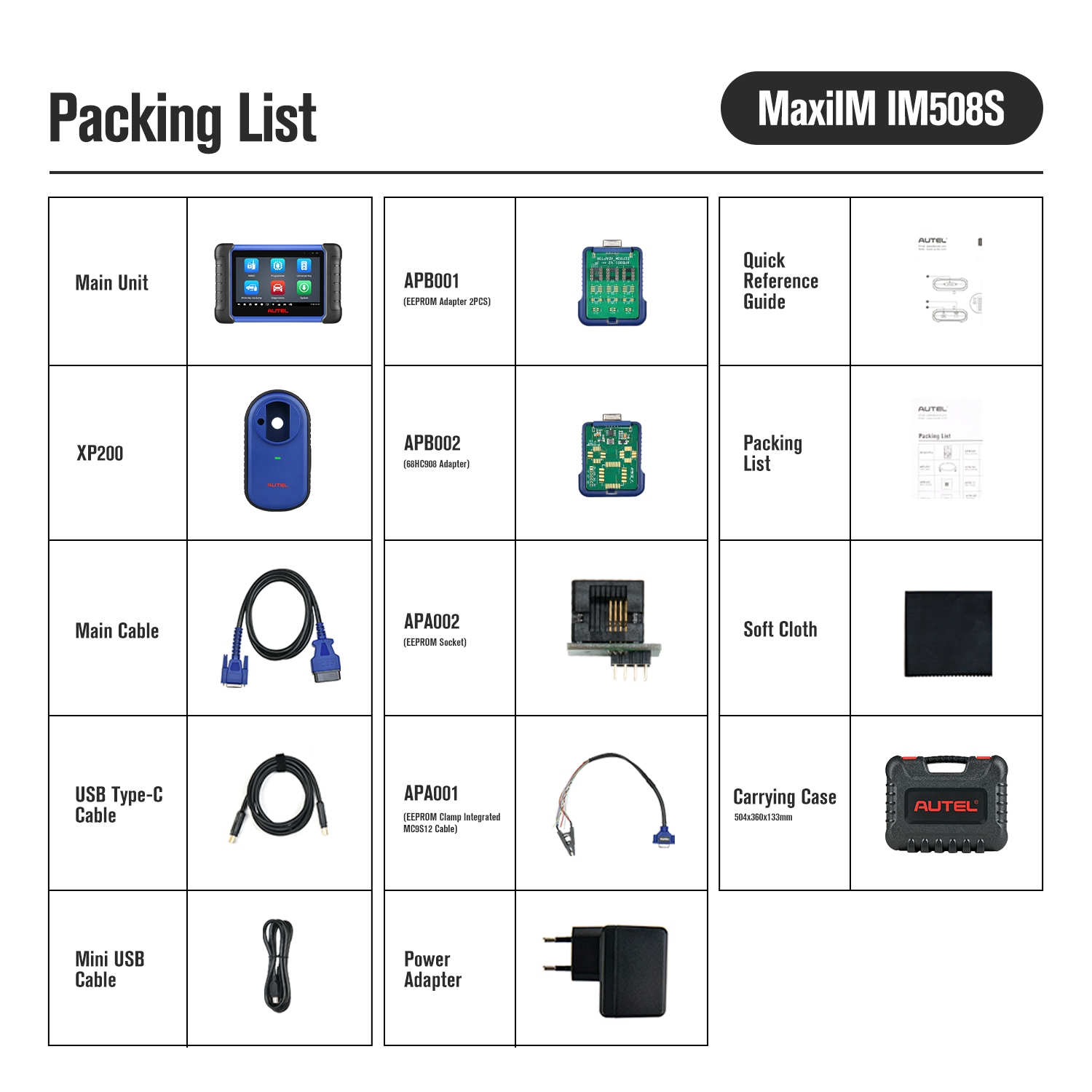【2-Year Free Update】Autel MaxiIM IM508S Key Fob Programming Tool with XP200 Programmer, All System Diagnostic Scan, 30+ Service, 2026 Upgrade of IM508