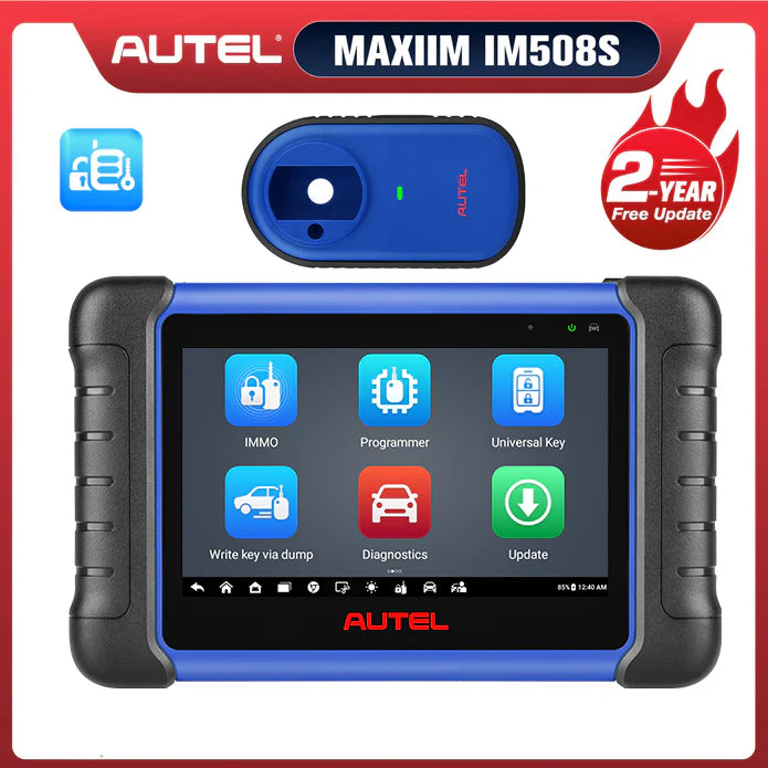 【2-Year Free Update】Autel MaxiIM IM508S Key Fob Programming Tool with XP200 Programmer, All System Diagnostic Scan, 30+ Service, Upgrade of IM508