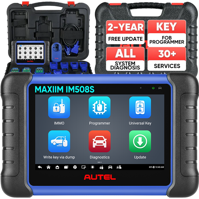 【2-Year Free Update】Autel MaxiIM IM508S Key Fob Programming Tool with XP200 Programmer, All System Diagnostic Scan, 30+ Service, Upgrade of IM508