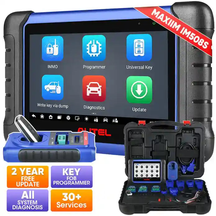 【2-Year Free Update】Autel MaxiIM IM508S Key Fob Programming Tool with XP200 Programmer, All System Diagnostic Scan, 30+ Service, Upgrade of IM508