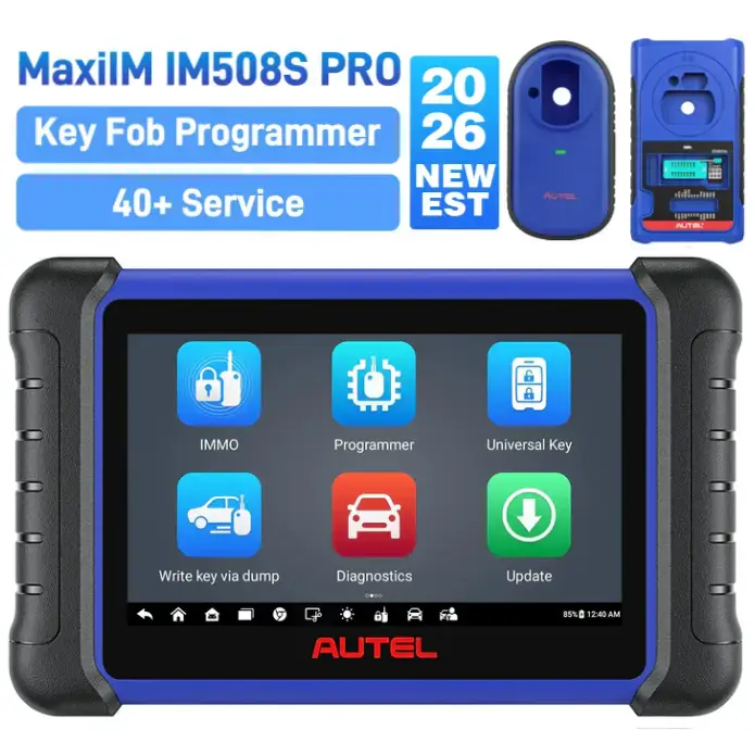 【2-Year Free Update】Autel MaxiIM IM508S PRO Automotive Key Programming Tool Comes with The XP400 PRO, OE-Level All Systems Diagnostics, 3000+ Active Tests, 40+ Service, Upgrade of IM508S