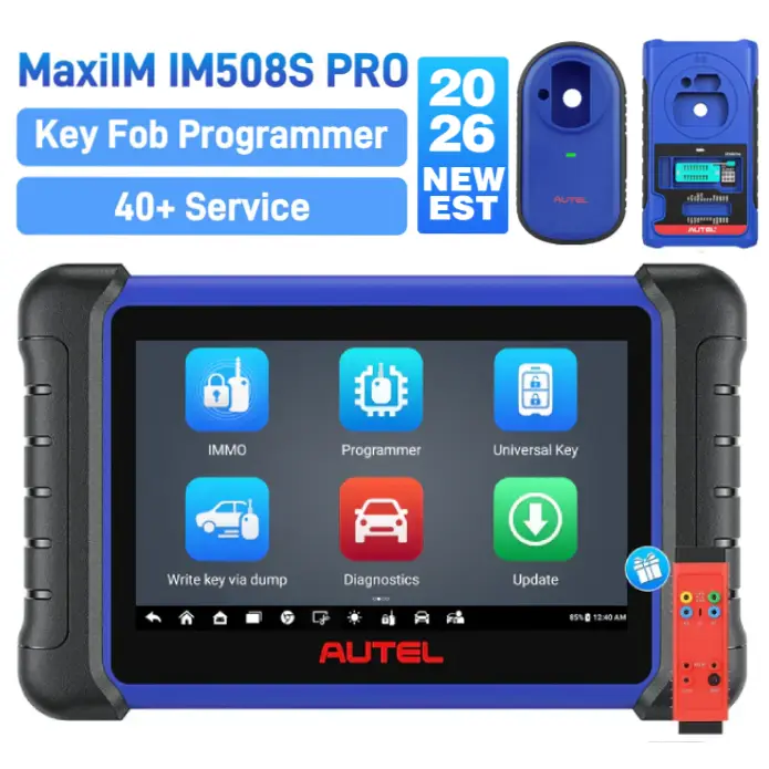 Autel MaxiIM IM508S Key Fob Programming Tool with XP200 Programmer, All System Diagnostic Scan, 30+ Service, 2026 Upgraded IM508, and Free G-BOX3