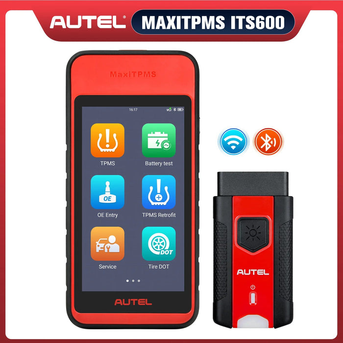 Autel MaxiTPMS ITS600 (E) TPMS Relearn Tool, TPMS Programming Tool Activate/Relearn All Sensors, TPMS Diagnostics, 4 Reset Functions (Oil Reset, BMS, SAS, EPB), Auto VIN (Free Update)