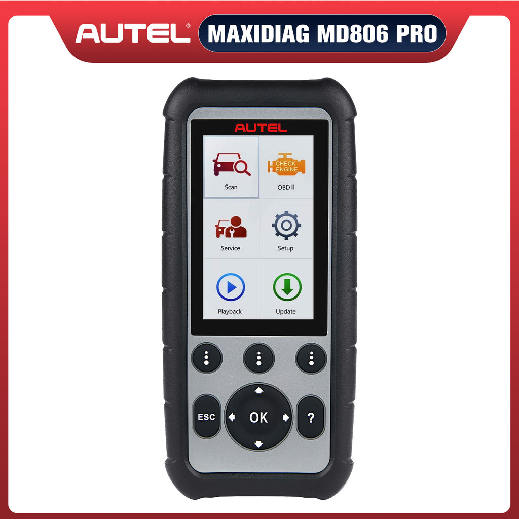Autel MaxiDiag MD806 Pro OBD2 Scanner Full System Diagnostic Tool as  Maxidiag MD808 Pro