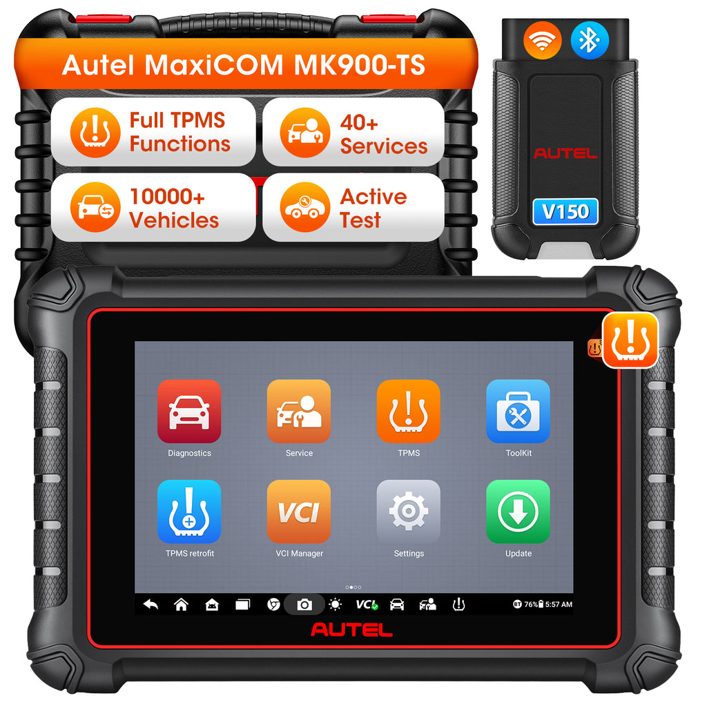 Autel MaxiCOM MK900TS Wireless TPMS Diagnostic Scanner 2026 — OBDPRICE