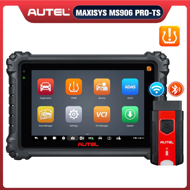 Autel Maxisys MS906Pro-TS Bi-Directional Control Diagnostic Scanner and TPMS Tool, 2025 Newest All Systems Diagnostics, 36+ Services, ECU Coding, Active Test, Upgraded Ver. of MS906TS